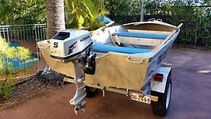 Horizon 330HD with 5hp 4 stroke Honda and trailer