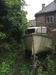 Norman 17 cabin cruiser river boat project