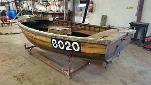 Traditional Clinker-Built Motor Boat