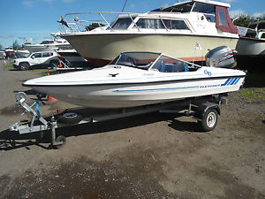 FLETCHER SPEEDBOAT WITH A MARINER 50HP 4 STROKE OUTBOARD ENGINE