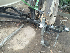 15 Foot Fibreglass Boat on Tilt Trailer with Electric Winch