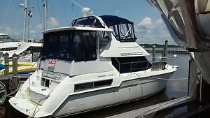 NO RESERVE 1996 Carver 355 NEW Canvas 285 hrs SMOH