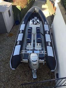 RIB Boat Rigid Hull Inflatable 6.3 Ribcraft/ RIBtec 90 HP Honda Four Stroke
