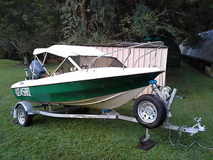 1976 Swiftcraft 4.3m Runabout Boat With "40HP 4-Stroke Yamaha"