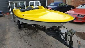 FLETCHER 17' SPEED POWER BOAT WITH 40HP MERCURY MOTOR AND TRAILER READY TO RUN