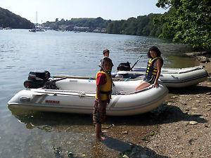 RIB, VIB inflatable boat high pressure v-hull, 15hp Suzuki four stroke, launch