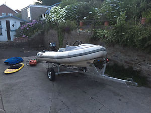 Avon 3.45 metre supersport rib boat Yamaha autolube 25hp