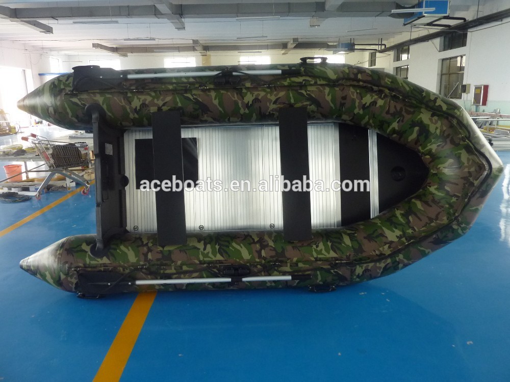 3.9m camouflaged color pvc military patrol boat for sale image 1