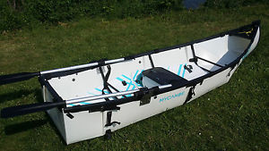 MyDinghy PLUS - origami foldable tender dingy fishing boat with row locks & oars