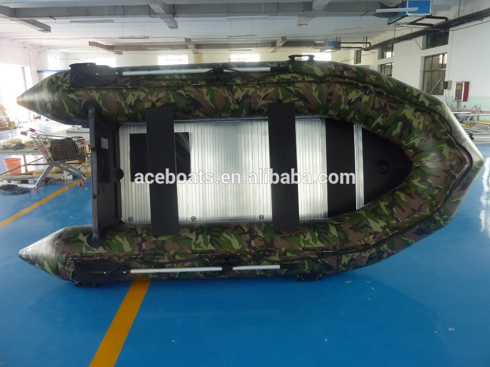 3.9m camouflaged color pvc military patrol boat for sale