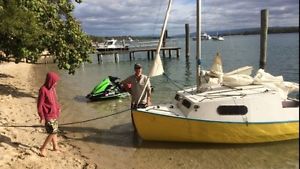 Trailer sailer sailing boat (Hartley)