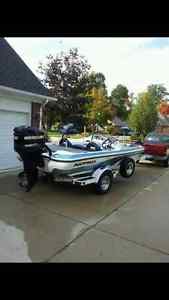 2007 Nitro 591 Bass Boat 150opti pro xs NO RESERVE