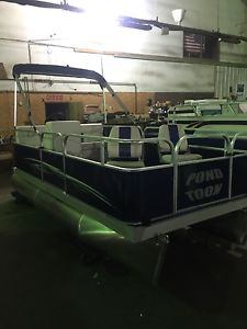 14 ft Pontoon boat with trailer