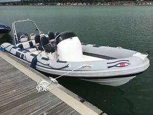 RIB RIBEYE 600 YAMAHA 100 ON TRAILER