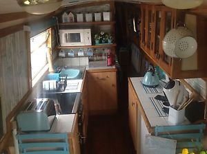Narrow boat 57ft semi trad reduced to £46'500 barge live aboard house boat