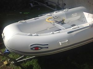 RIB TL 310 RIBEYE BOAT. AND YAMAHA 9.9 OUTBOARD. 1 YEAR OLD. (MINT)