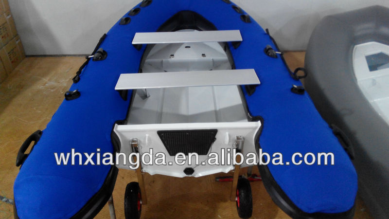 2016 best sell aluminum rigid hull belly boat