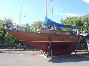 Classic wooden yacht