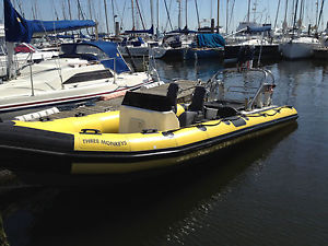 23ft 260HP Delta Power Chinook Rib with SBS roller trailer