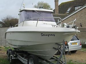 galeon 6.5m cabin cruiser fishing boat low use 3.1Lvmax engine&trailer.