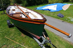 CLOVELLY PICAROONER GAFF SLOOP WITH ROAD TRAILER .ALL EXCELLENT. £5995.  O.V.N.O