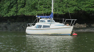 cheap 22ft 4 BERTH DOCKRELL BILGE KEEL YACHT GOOD CONDITION  MOORING AVAILABLE