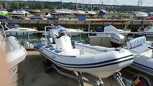 2010 Valiant 520 RIB with Mercury Optimax 90HP Outboard Engine and Trailer