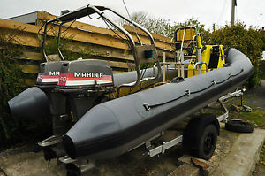 5.8m DEEP V Hull Chinook Rib - Diving/Fishing Boat - £3000 reserve