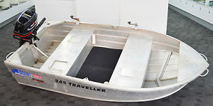 QUINTREX 245 TRAVELLER 8FT TINNY & PARSUN 5.8HP OUTBOARD MOTOR 2 STROKE #736179