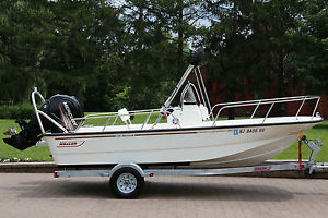 2015 BOSTON WHALER 17 MONTAUK LIKE NEW 90HP MERCURY MANY EXTRA'S MINT NO RESERVE