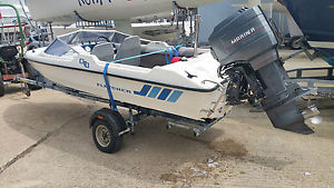 FLETCHER ARROWSPORT 16 + MARINER 75hp OIL INJECTED + GALVANISED ROAD TRAILER