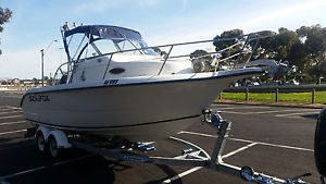 2001 seafox 210wa 21ft fishing boat suzuki 150