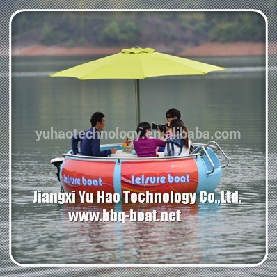 Water play equipment BBQ boat, Donut BBQ Boat For Rental Business Park Leisure Amusement