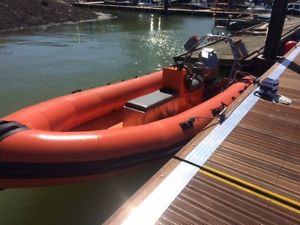 Rib Northcraft 6.4 135hp Mariner 2.0 V6 and great double axle trailer. Re listed