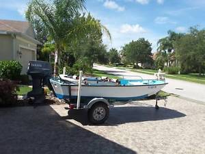 Classic 13' Boston Whaler with 40 HP Yamaha and Trailer