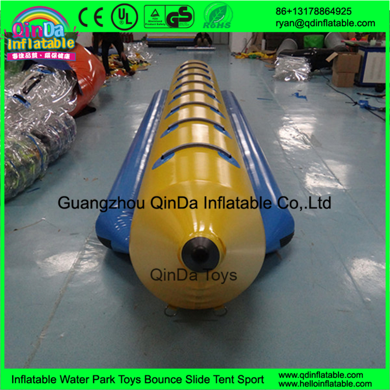 Water park games trampoline park banana boat agua inflable banana boat water sport