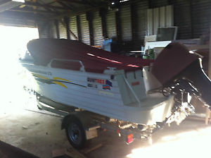 2003 quintrex 4.75 coast runner cv 50hp mercury 2 stroke