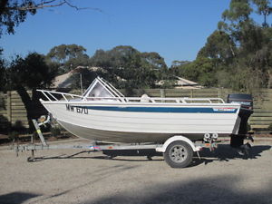 aluminium fishing boat 4.3 mtr stessl