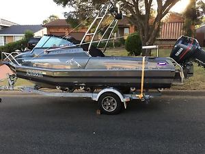 Boat aluminum stabi craft 559 XR with 130hp Yamaha oil injection 2004