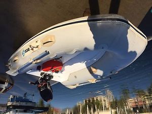 hard bottom dingy with new mercury 8hp