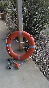Solas approved life ring with strobe light and mounting bracket