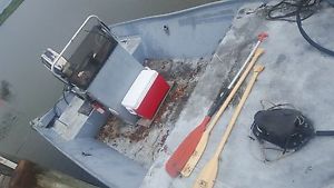 allweld aluminum boat 18' long (not including spontoon) X 72 wide bottom tunnel
