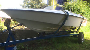 17ft Fletcher speed boat project with trailer