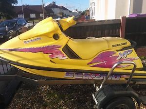 SEADOO XP 800 JETSKI SPARES OR REPAIRS NON RUNNER C/W TRAILER
