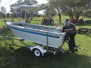 4.1 M BROOKER SEA-ALL FISHING BOAT 40HP MERCRY LIGHTNING XR OUTBOARD