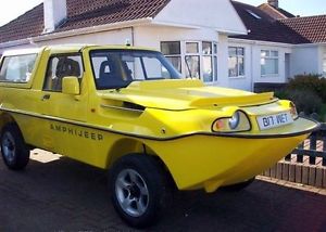 DUTTON AMPHIJEEP AMPHIBIOUS CAR AMPHI JEEP Personal Plate BIT WET !