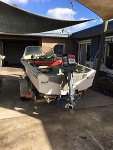 Savage Boat 4.2m hull, motor & trailer