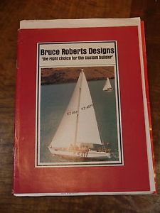 Rare BRUCE ROBERTS DESIGN Kit Yacht Sailing Boat Builder Catalogue 120pp