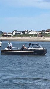catamaran boat 60hp outboard quick sale