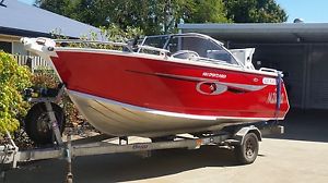 2008 ALLY CRAFT BOW RIDER 4.8m ALUMINIUM PLATE BOAT 75hp HONDA 4 STROKE